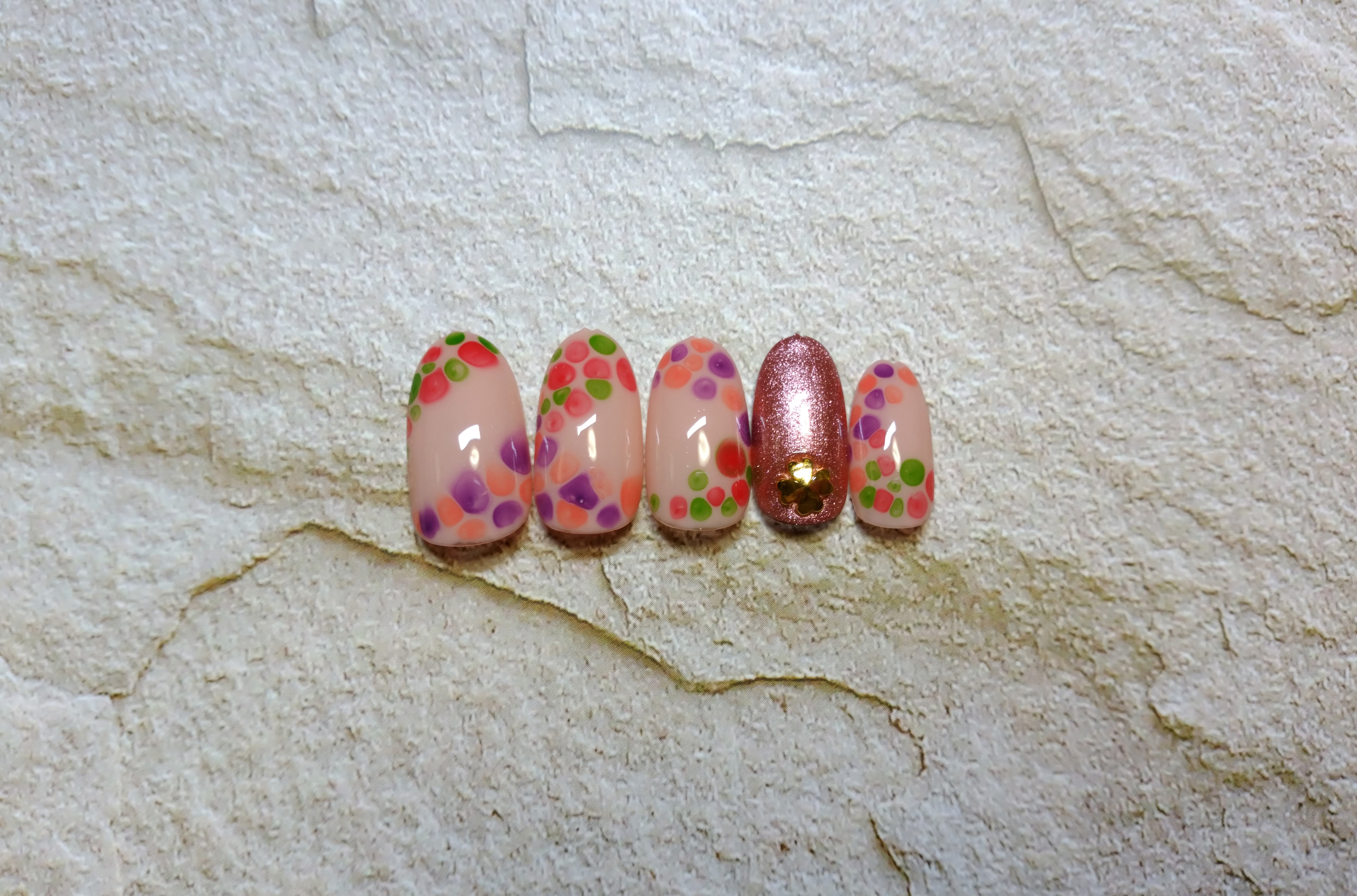 ニュアンスネイルコース・アート3本