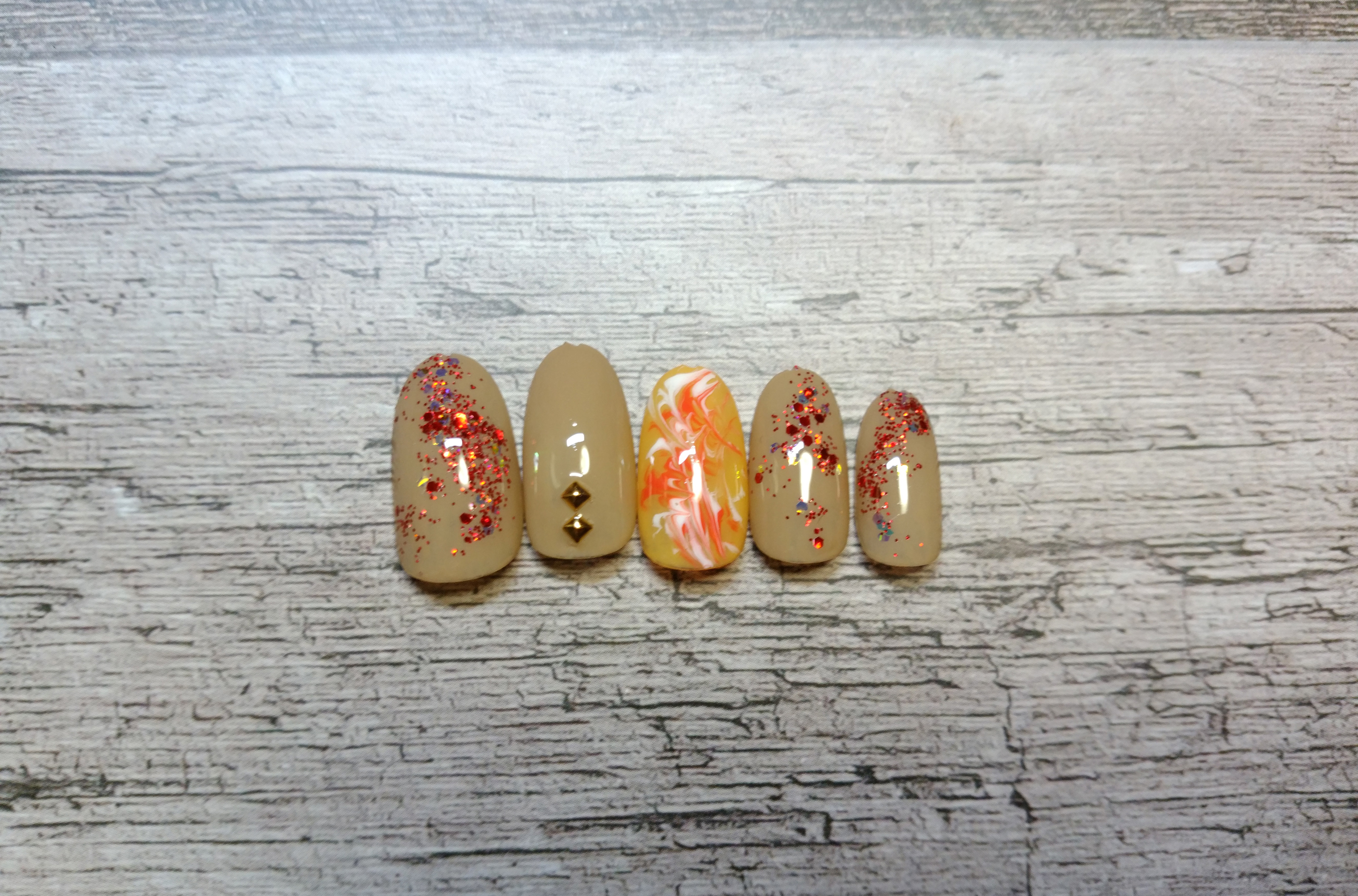 ニュアンスネイルコース・アート3本