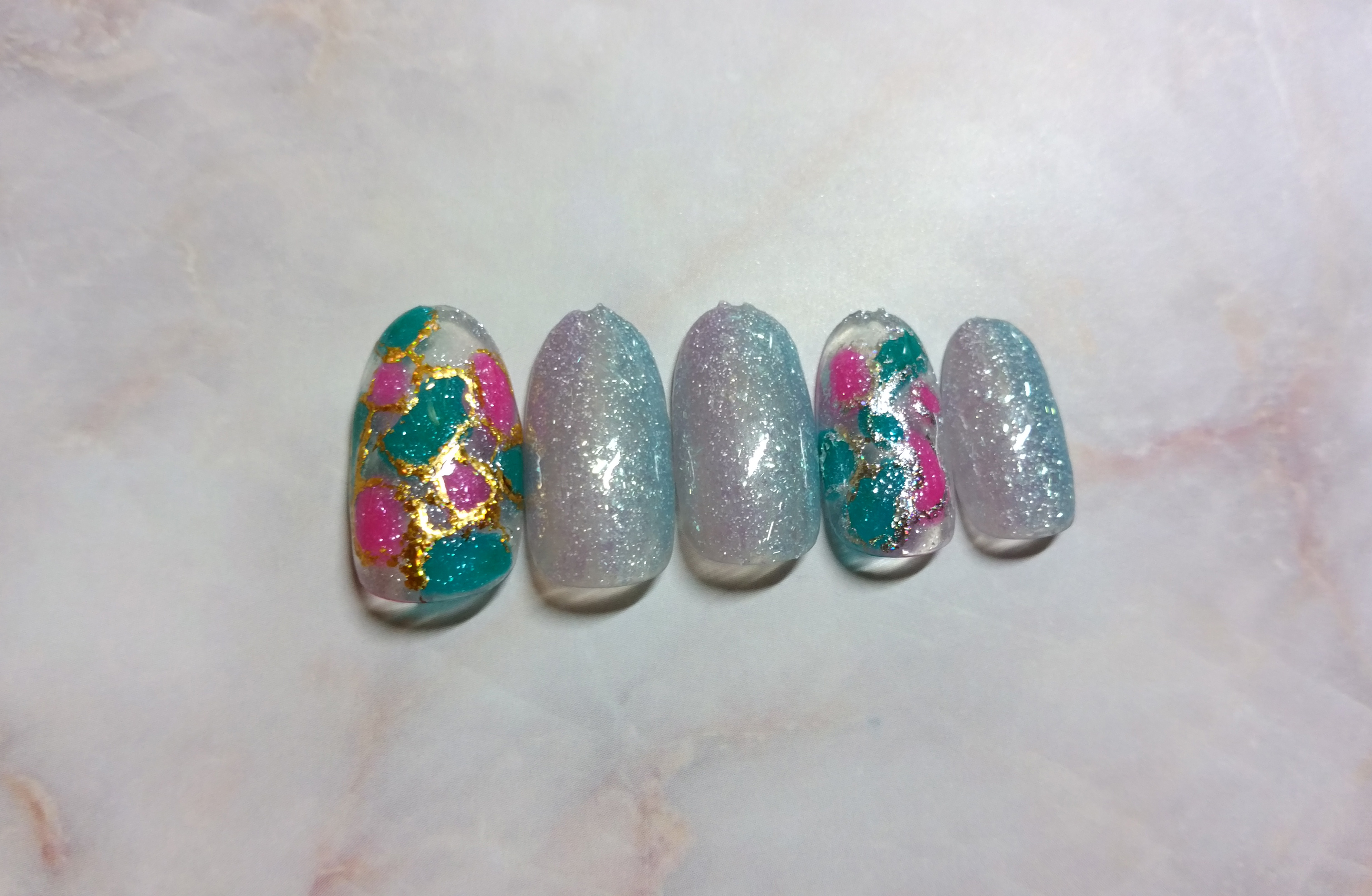 ニュアンスネイルコース・アート3本