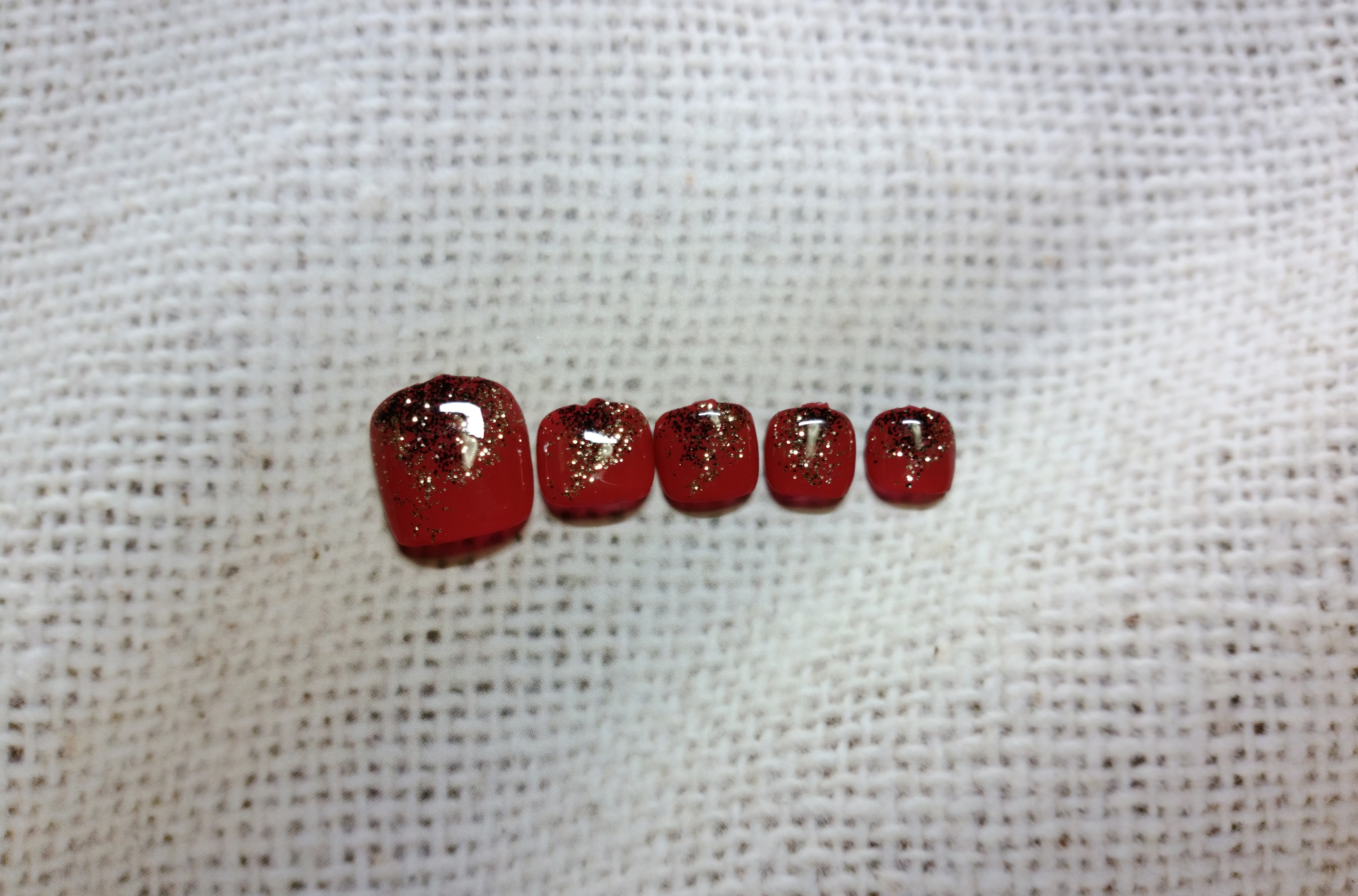 フットシンプル・ラメグラデーション